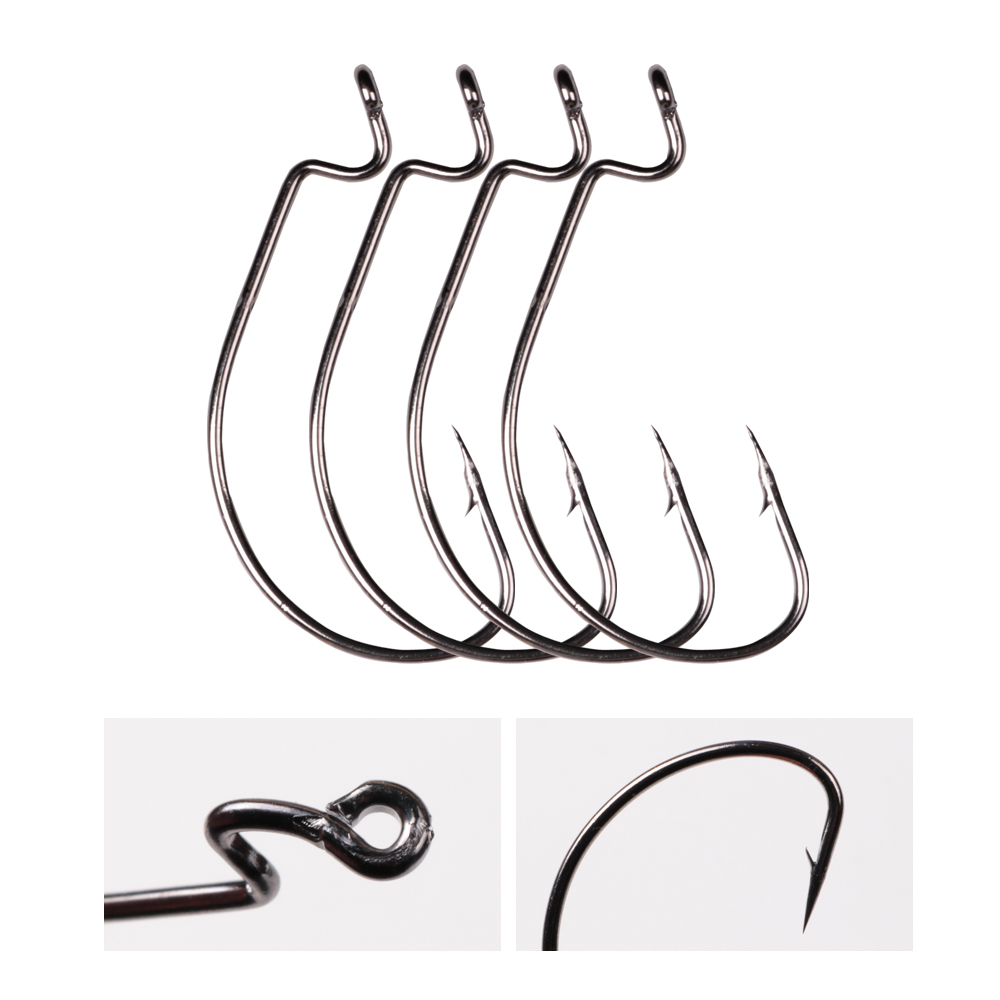 LUSHAZER 10 шт./лот, рыболовны – обзор и цена Fishing Hook Offset